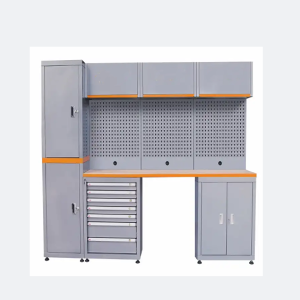 Standing garage cabinet