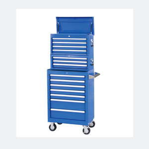 Large metal steel tool box trolley