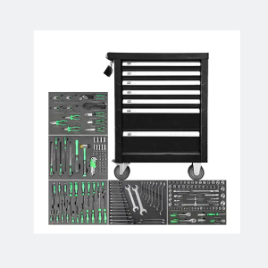 Tool cabinet trolley with tools