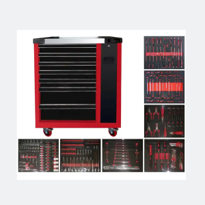 7 drawers tool trolley set cabinet with tools