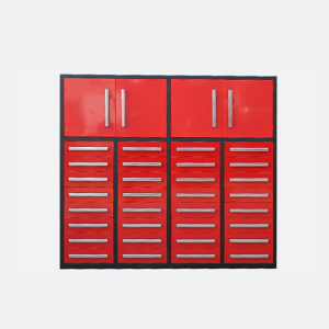 Garage storage cabinet workbench