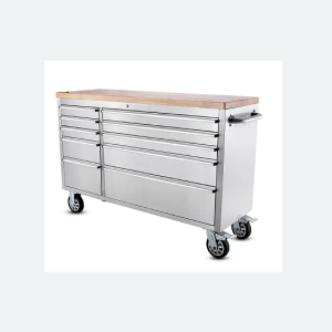 Stainless steel garage tool cabinets